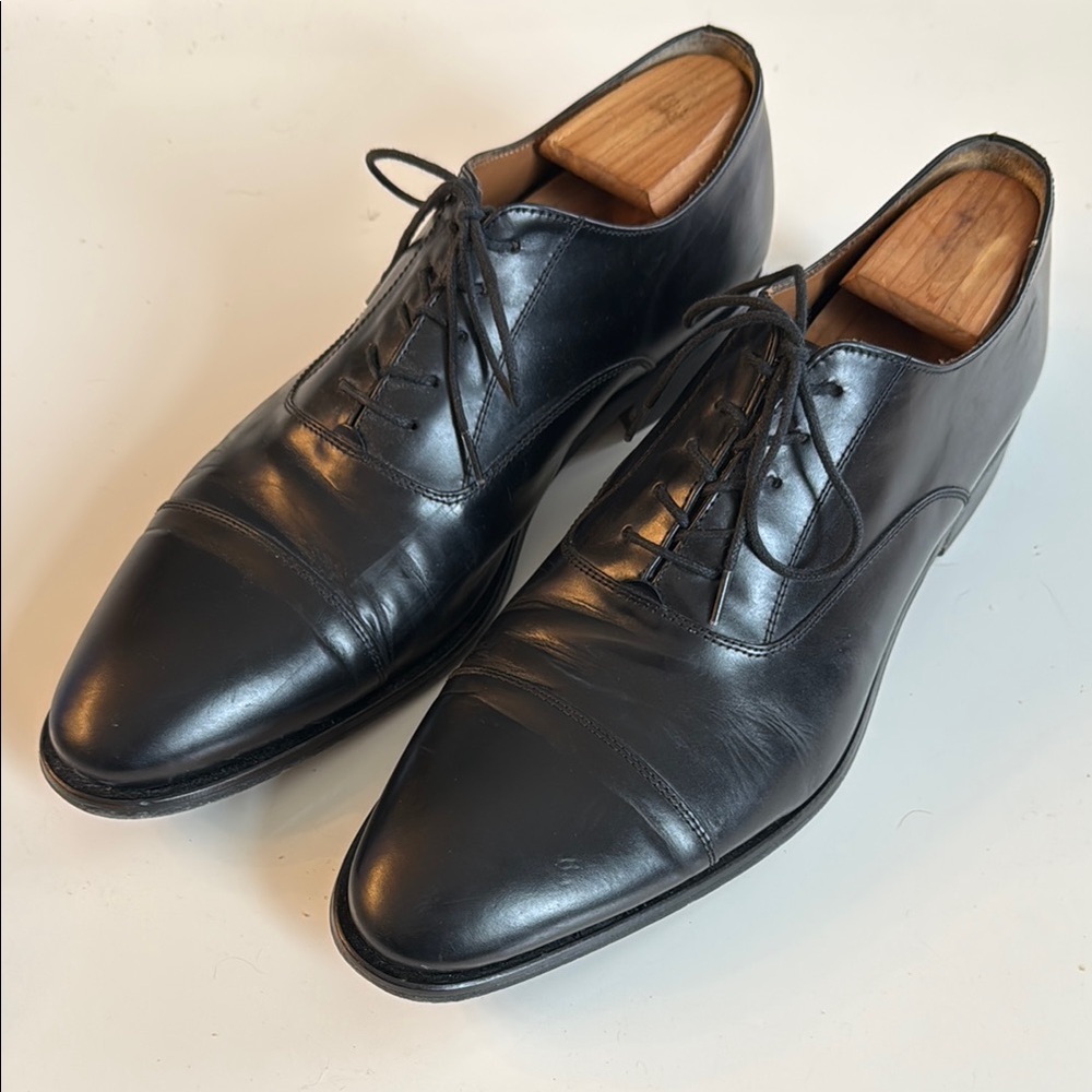 Classic Black Leather Men's Dress Shoes